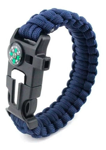 Brazalete Pulsera Supervivencia Paracord Pedernal Emergencia