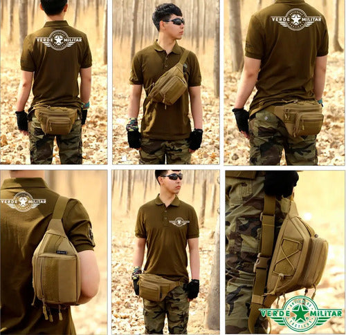 Mochila Cangurera Táctica Militar Molle Mariconera Cartera De Viaje Camping Excursión Alpi