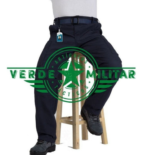Pantalon De Bolsas Tactico Comando Seguridad Gabardina