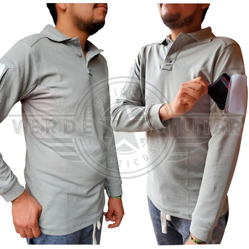 Camisa Playera Polo Táctica Sport Deportiva Uniforme De Trabajo Seguridad Privada Guardias