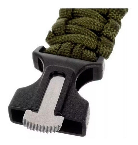 Brazalete Pulsera Supervivencia Paracord Pedernal Emergencia
