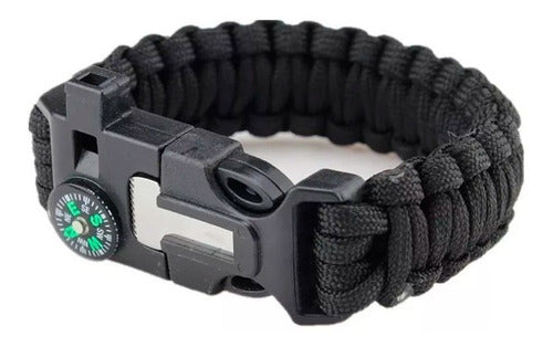 Brazalete Pulsera Supervivencia Paracord Pedernal Emergencia
