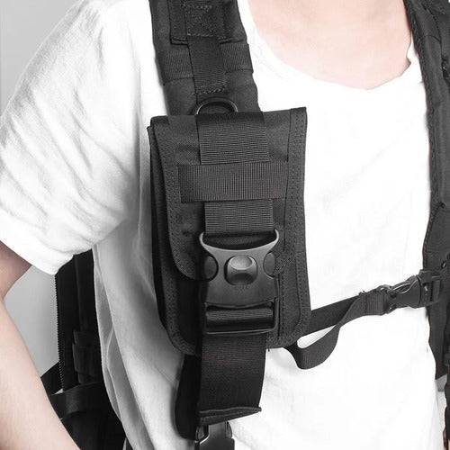 Funda Cartera Militar Porta Celular Bolsa Táctica A La Cintura Molle Úsala En Cinturón Moc