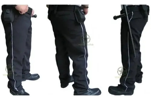 Pantalon Con Piola Franja Para Policia Vigilante Vigilancia