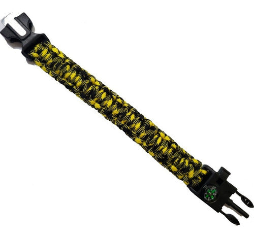Brazalete Pulsera Supervivencia Paracord Pedernal Emergencia
