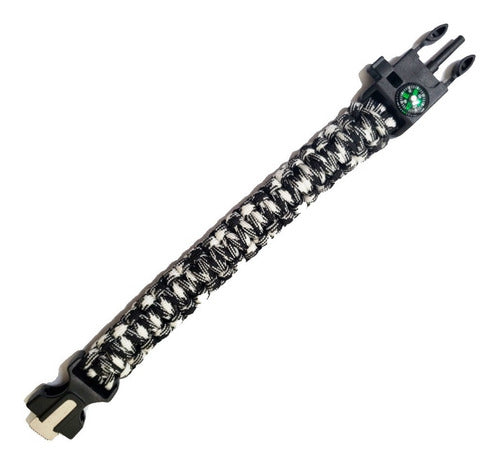 Brazalete Pulsera Supervivencia Paracord Pedernal Emergencia
