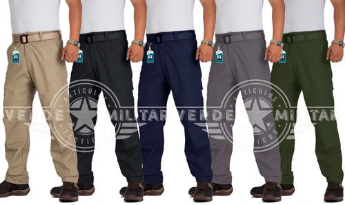 Pantalón Táctico Militar Bolsas De Cargo Comando Operativo Ripstop Antirrasgadura Uniforme