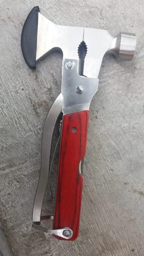 Multi Herramientas Navaja Multiusos Martillo Hacha Pinzas Para Trabajo Moto Bici Hogar Eme