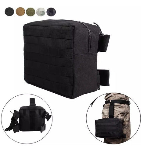 Mochila Piernera Trabajo Molle Porta Cargador Oculto Caza