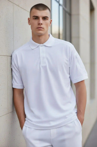 Playera Polo Táctica Manga Corta Ligera Sport Porta Parche