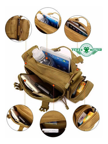 Mochila Táctica Militar Multiformas Maletín Cangurera Bolsa Pouch Molle Cartera De Viaje E