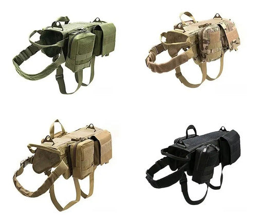 Chaleco Táctico Para Perro Sistema Molle Arnes Pechera K9
