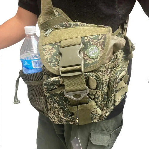 Mochila Tactica Militar Pechera Mariconera Pushpack Bolsa De Viaje Cangurera Cruzada Molle