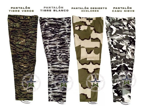 Pantalon Tactico Militar Bolsas De Cargo Camuflaje Gotcha Combate Uniforme Guardias Seguri