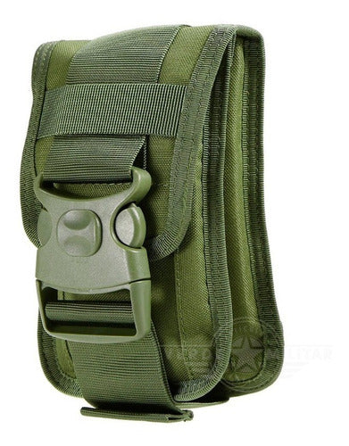Funda Cartera Militar Porta Celular Bolsa Táctica A La Cintura Molle Úsala En Cinturón Mochila Chaleco Piernera Accesori
