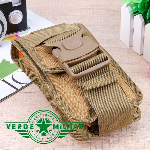 Funda Cartera Militar Porta Celular Bolsa Táctica A La Cintura Molle Úsala En Cinturón Mochila Chaleco Piernera Accesori