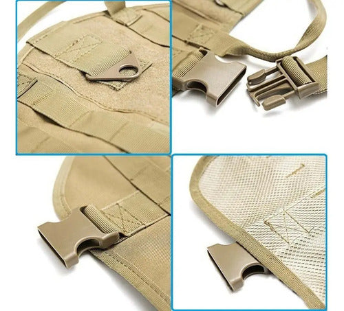 Chaleco Táctico Para Perro Sistema Molle Arnes Pechera K9
