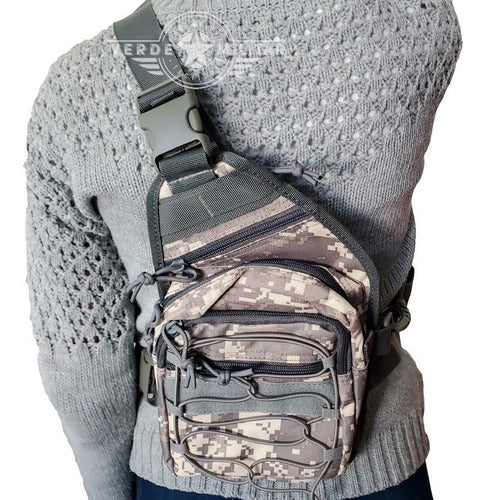 Mochila Tactica Cruzada Mariconera Pechera Bolsa Oculta Arma