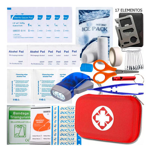 Kit De Primeros Auxilios Portátil Estuche Botiquín De Viaje