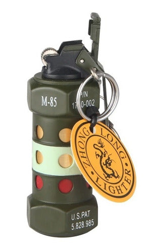 Encendedor De Metal Creativo Militar, Mechero Y Llavero