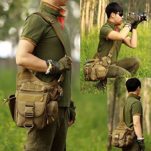 Mochila Tactica Militar Pechera Mariconera Pushpack Bolsa De Viaje Cangurera Cruzada Molle