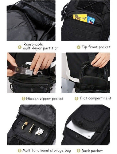 Mochila Táctica Militar Camping Viaje Escolar Deportes Gym