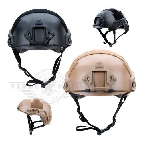 Casco Tactico Militar De Riel Operaciones Especiales Rescate