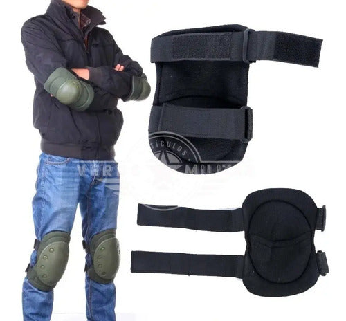 Kit De Protección Rodilleras Y Coderas Patines Patineta Bici