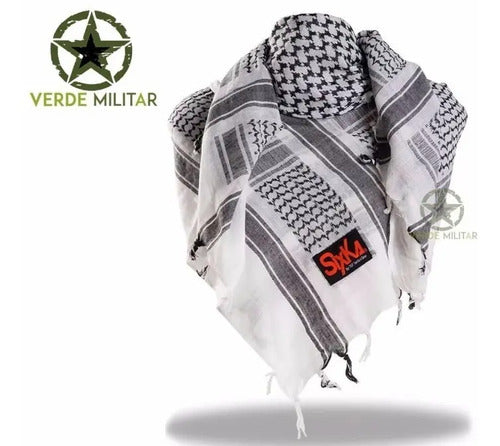 Bufanda Militar Shemagh Palestina Turbante Arabe Original Sixka 707 Gotcha Airsoft Policía