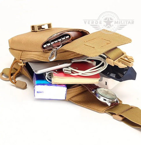 Funda Cartera Táctica Bolsa Cruzada De Seguridad Para Viaje Porta Celular Objetos Personal