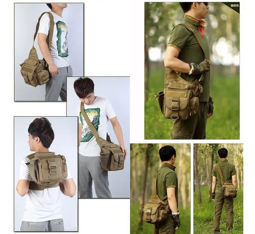 Mochila Tactica Militar Pechera Mariconera Pushpack Bolsa De Viaje Cangurera Cruzada Molle