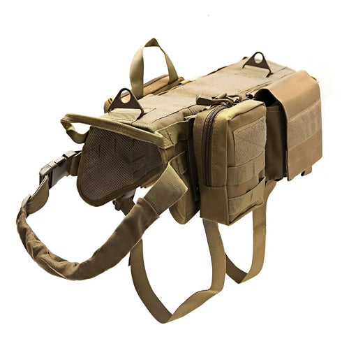 Chaleco Táctico Para Perro Sistema Molle Arnes Pechera K9