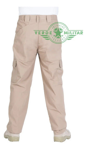 Pantalón Táctico De Vestir Ripstop Antirrasgo Bolsas D Cargo