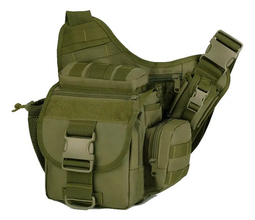 Mochila Tactica Militar Pechera Mariconera Pushpack Bolsa De Viaje Cangurera Cruzada Molle