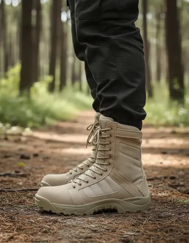 Botas Ultra Ligeras Militares Policiaca Swat Kaki Negra Gris