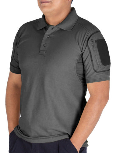 Playera Tactica Polo Camisa Combate Sport Fit  Porta Parches