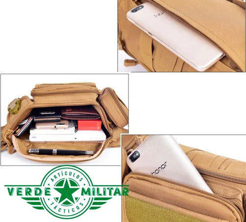 Mochila Cangurera Táctica Militar Mariconera Molle Cartera D Viaje Turista Excursión Campi