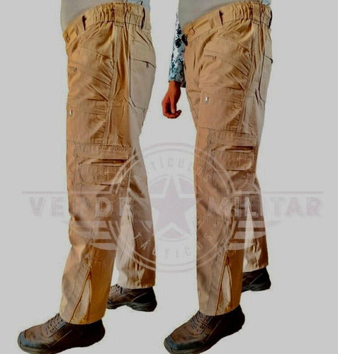 Pantalon De Bolsas Tactico Comando Ripstop