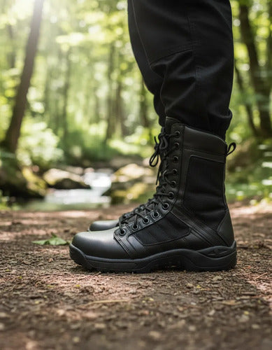 Botas Ultra Ligeras Militares Policiaca Swat Kaki Negra Gris