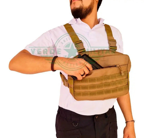 Mochila Táctica Militar Pechera Cruzada De Hombro Bolsa De Viaje Deportiva Trabajo Camping