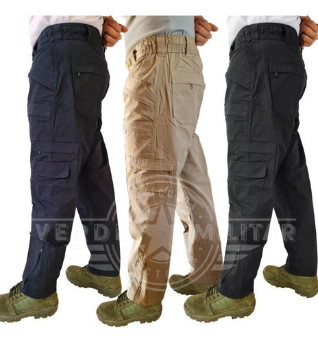 Pantalon De Bolsas Tactico Comando Ripstop