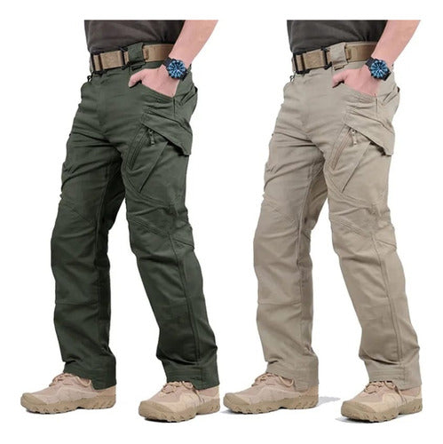 Pantalon De Bolsas De Cargo Tela Ripstop Antirrasgadura