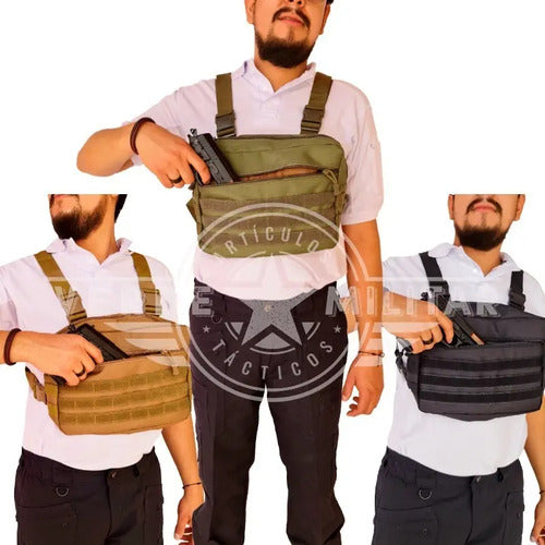 Mochila Táctica Militar Pechera Cruzada De Hombro Bolsa De Viaje Deportiva Trabajo Camping