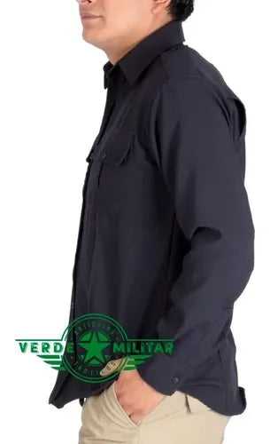 Camisa Camisola Manga Larga Bolsa Oculta Con Cierre Uniforme