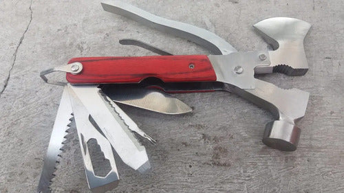 Multi Herramientas Navaja Multiusos Martillo Hacha Pinzas Para Trabajo Moto Bici Hogar Eme