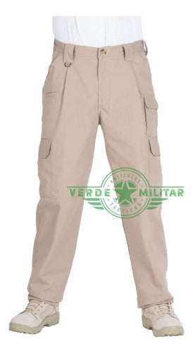 Pantalón Táctico De Vestir Ripstop Antirrasgo Bolsas D Cargo
