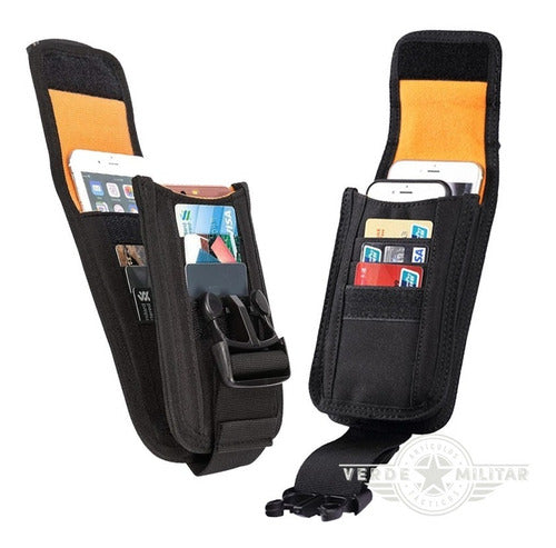 Funda Táctica Porta Celular Cartera Molle Tarjetero Viaje