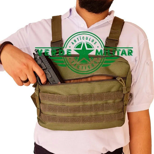 Mochila Táctica Militar Pechera Cruzada De Hombro Bolsa De Viaje Deportiva Trabajo Camping