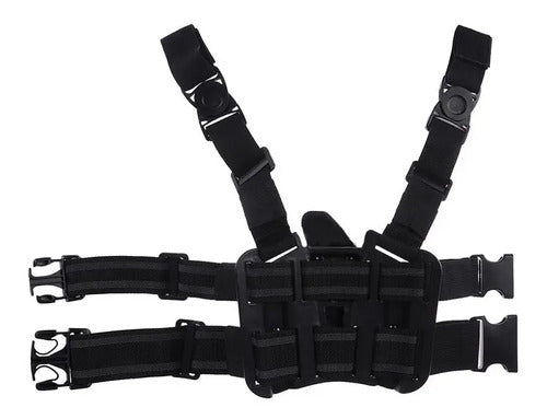 Piernera Muslera Rígida Tactica Militar Funda Porta Arma Pistola Cinturón Cinto Cintura Gl
