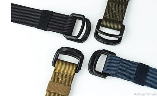 Cinturón Táctico Militar Doble Hebilla Deportivo Caza Casual